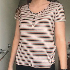 american eagle striped shirt